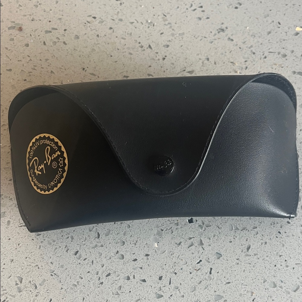 Ray-Ban Black Leather Sunglasses Case
